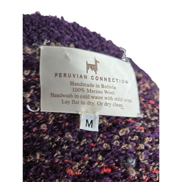 Peruvian connection Handmade Cardigan 100% Merino Wool - Medium - Picture 5 of 5